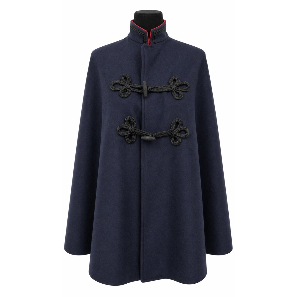 C.D. Williams & Co.‎ Nurses Outfitters Mock Neck Cape One Size Navy Blue Wool